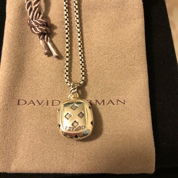 David Yurman Noblesse Pendent w Amethyst & Diamond - Picture 6 of 8